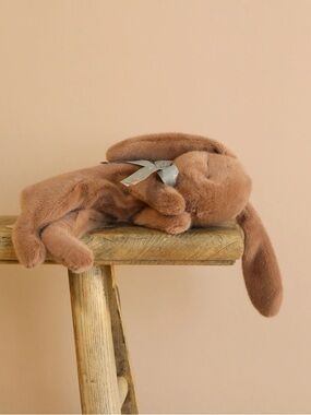 NWT Maileg Plush Sleeping Bunny - Soft Brown